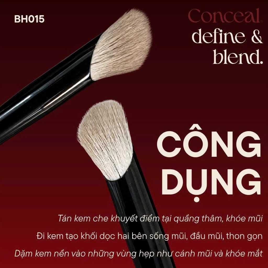Cọ tạo khối mũi che khuyết điểm chuyên dụng BH Cosmetics Thumb Concealer BH015 giúp mũi cao thon gọn